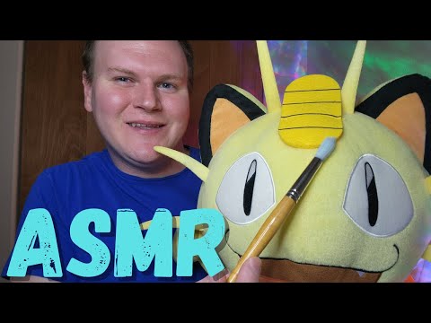 ASMR Tracing You and Objects (Face Tracing, Face Painting, Video Game & Book Covers, Meowth)