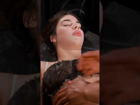 ASMR sounds of relaxing belly massage for beautiful Lisa #asmr