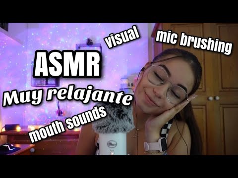 ASMR MUY RELAJANTE😴 | Mouth sounds cerca del micro + visual ASMR en español para dormir| Pandasmr