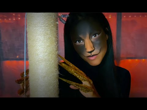 ASMR Halloween Edition: I’m a KITTY CAT (Playing with my Cat Toys- scratching, whispers, meowww)