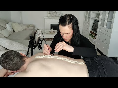 ASMR Unique Treatment Of The Back Using Extraordinary Methods