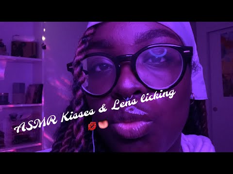 ASMR • Kisses & Lens licking 💋👅 (up close kisses, lens licking and whispers)