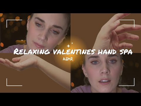 ASMR relaxing Valentines hand spa