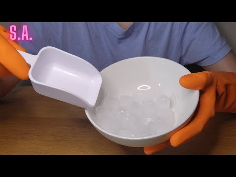 Asmr | Playing with Rubber Gloves & Igloo in a Bowl (NO TALKING)