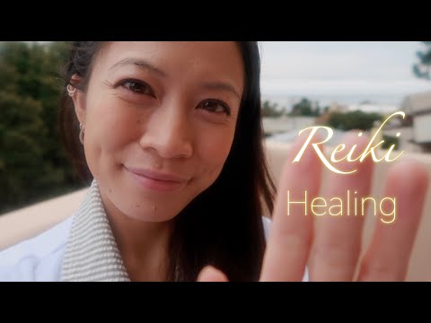 ✨ Upclose Reiki Healing in Nature/ Body Scan/ Countdown Hypnosis [ASMR] Watch Scenic 🌊 Ending