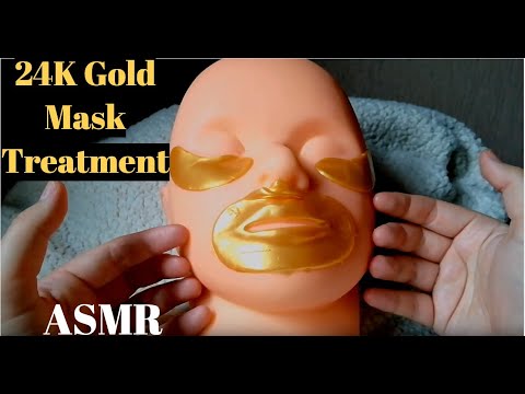ASMR *24K Gold Lip Plump & Eye Mask  Treatment/Deep Cleanse*(whispered/Binaural)