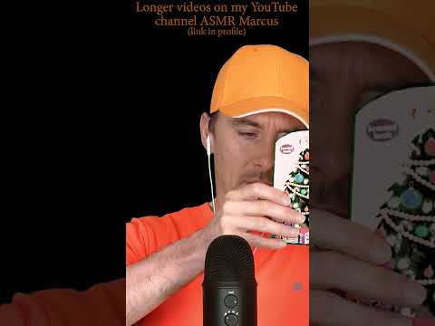 ASMR Here we have another clip of a hardboard Christmas book I was looking at #short