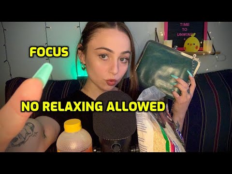 ASMR | 🚫Do Not Get Tingles🚫 Focus & Answer my Questions | asmr for staying awake & paying attention