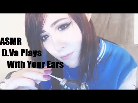 ASMR  D.va Plays With Your Ears!