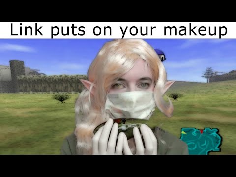 Link does your 💄 makeup. ASMR rp cosplay soft spoken
