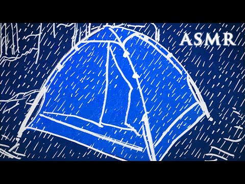 ASMR Pajama Ramble #5 | Camping Tent Reading | Rain Sounds
