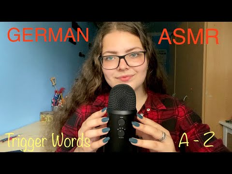 ASMR auf Deutsch | Whispering German Trigger Words from A to Z | Tapping
