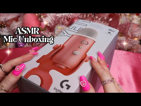 ASMR | Unboxing My New Pink Microphone🎙️💗