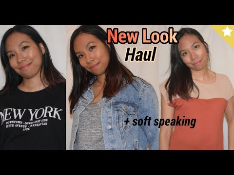 ASMR: New Look Clothing Haul + Try-on 👚👕 | Soft Speaking & Fabric Sounds