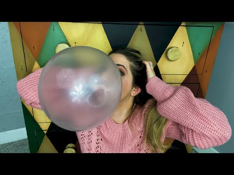 Super Bubble Chewing Gum | Gum against Mic🎤 | Bubble in a Bubble🍬 | Semi Whispered/Semi No Talking