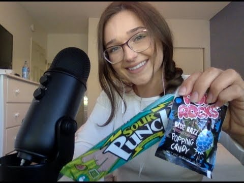 ASMR - Eating Pop Rocks and Sour Punch Straws