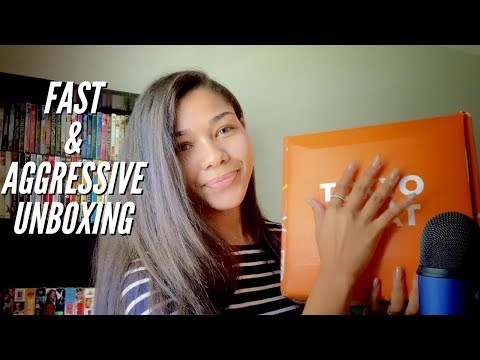 ASMR | FAST & AGGRESSIVE UNBOXING, TRACING, TAPPING | Tokyo Treats 🍬✨