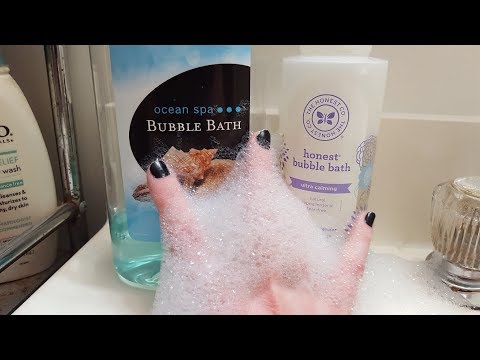 ASMR sudsy bubblebath, soothing and relaxing hypnotic handplay