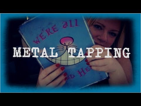 ASMR Tapping On Metal Sign - No Talking