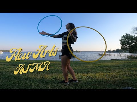 Visual ASMR & Layered Sounds✨ Flow Prop Triggers (Hula Hoop, Poi, and Fans)🤩