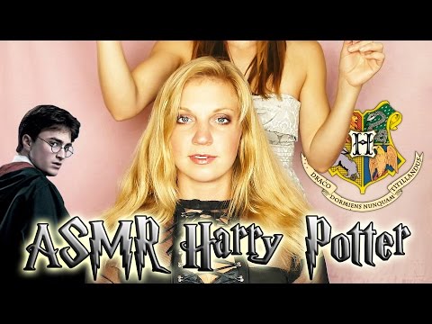 Beautiful ASMR Scalps Massage & Hair Brushing, Styling Harry Potter Fantasy Role Play Binaural