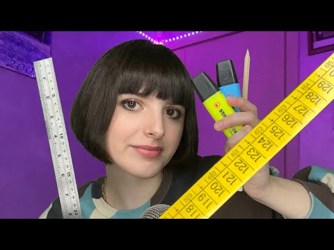 ASMR Measuring Your Face 📐✏️📌 (personal attention & close whispers, roleplay)