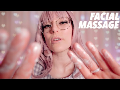 ASMR Sleep Inducing Face Massage Treatment 😴 Getting You Ready for Bed (bilingual jp/eng)
