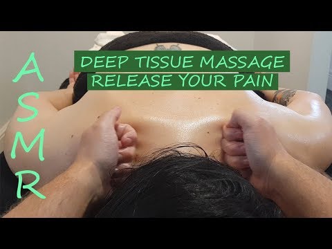 [ASMR] Deep Tissue Back Massage - Release Your Pain [No talking][No Music]