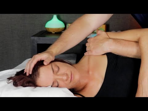 [ASMR] Side Laying Massage to Ease Shoulder Pain & Neck Pain