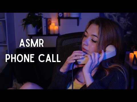 ASMR Phone call ❤ Call me to put you yo sleep [soft spoken, LoFi, tapping and brushing]