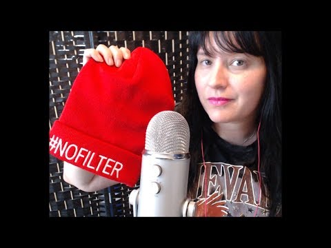 This Hat WILL give you TINGLES! Hat on the Mic! Tongue Clicking / Scalp Massage Sounds / Whispering