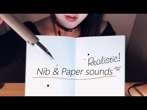 No Talking ASMR Realistic! Nib and Paper Sounds for your concentration 1Hour!