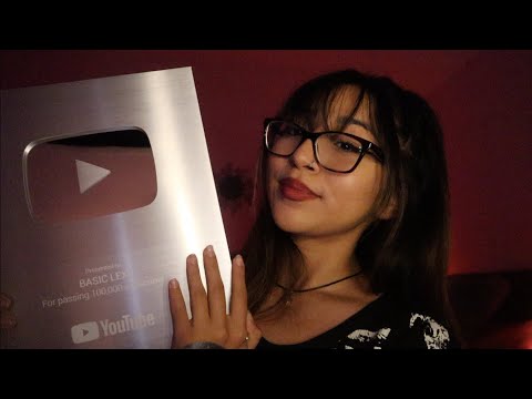 [ASMR] 100K SUBS | SILVER PLAY BUTTON UNBOXING🫶🏼🥺