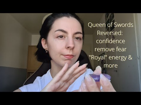 ASMR Reiki for Queen of swords Reversed Energy ｜Soft spoken, hand movements, Crystal healing