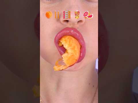 ASMR Orange Food Emoji Jelly Drink, Grapefruit #shorts