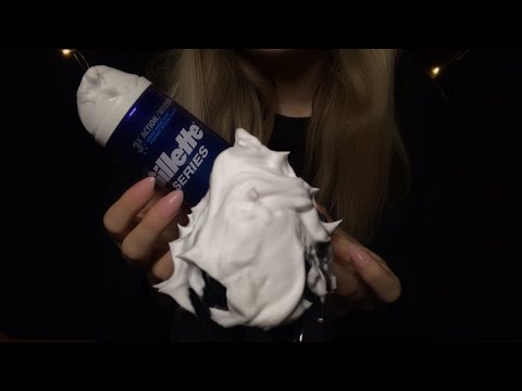ASMR | 30min Tingly Shaving Cream Foam on Mic 🎙 Crinkling, Foam Sounds, Brain Massage for Sleep ✨