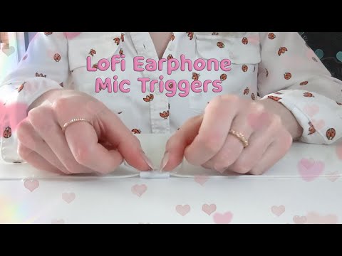 ASMR | Lo-Fi Earphone Mic Triggers w/ Slow Mic Tapping, Mic Brushing f/ Intense Tingles (no talking)