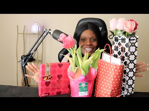 VALENTINES GIFTS FROM MY SON ASMR EATING CHICK O STICKS CHOCOLATES
