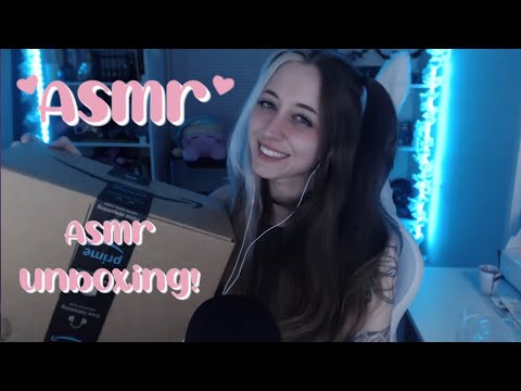 ASMR 💙 asmr unboxing with me!