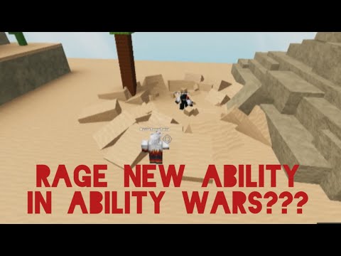 RAGE NEW ABILITY 🤬🤬| Ability Wars Roblox