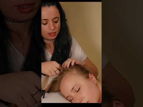 ASMR Hair Pulling for Relaxation (Real Person ASMR Soft Spoken)