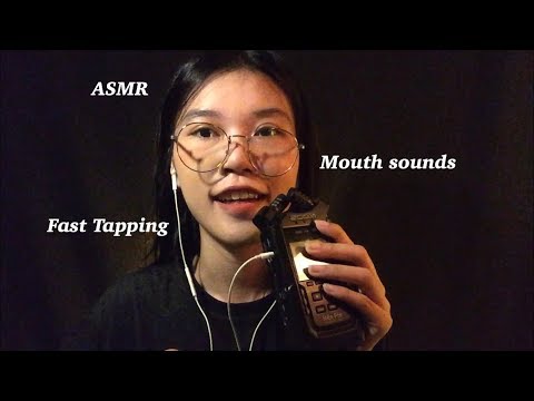 ASMR LAYERED Mouth Sounds and Fast Tapping