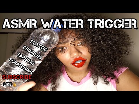 Asmr Water Trigger + Water bottle sounds, Tapping, Scratching, and Crinkles Tingles