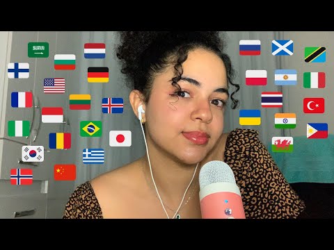 ASMR whispering "thank you" in 30 languages 🌎 (300 subs special) 🥳