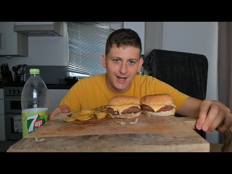 ASMR Eating A Burger With Fries!*Eating Sounds*| Lovely ASMR s