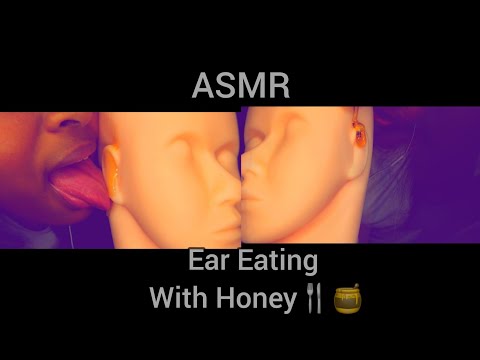 [ASMR] Crazy Ear Eating With Honey & Latex Gloves 🍯🧤| Roleplay 🤤😴 #purplefilter