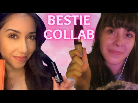 ASMR ~ Best friends paint your nails  @ michelle's whispers asmr COLLAB Personal attention ASMR