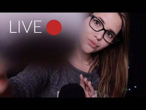 ASMR LIVE 🔴 Gemeinsam Entspannen und Einschlafen | Whispers, Tapping, Scratching, Brushing...