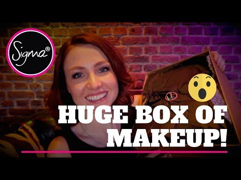 #ASMR - Unboxing a HUGE package of gifted #SIGMA MAKEUP!