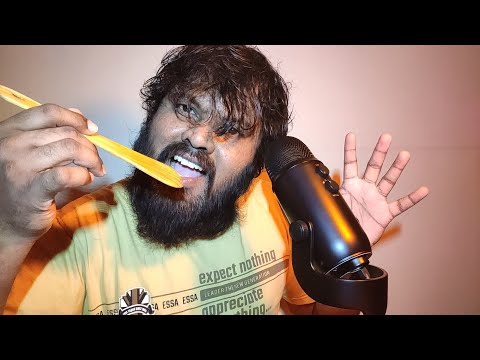 ASMR Eating Your Face With Wooden Spoon